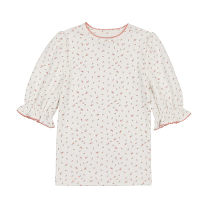 Kin & Kin Floral Puffed Sleeve T-shirt ( Sz 2-14)