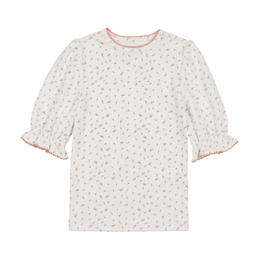 Kin & Kin Floral Puffed Sleeve T-shirt ( Sz 2-14)