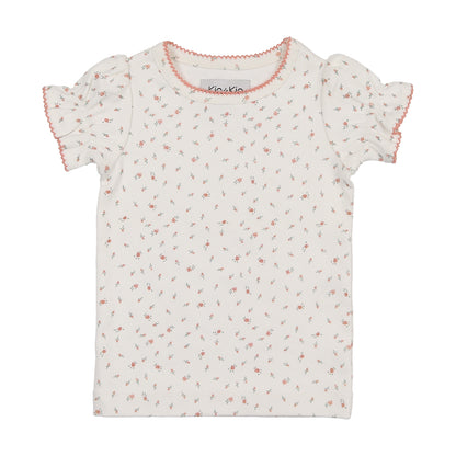 Kin & Kin Floral Puffed SS Tshirt ( Sz 18M-3)