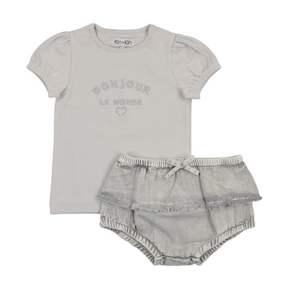 Kin & Kin Denim Baby Set ( Sz 12M-2YR)