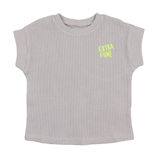 Kin & Kin Boxy Waffle Tee ( Sz 2-8)