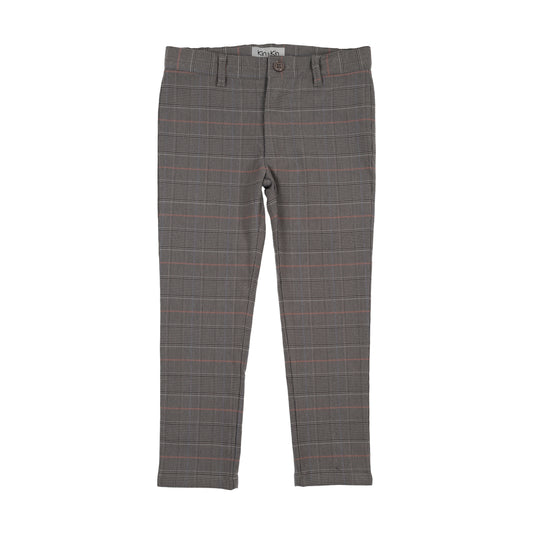 Kin Kin Grey Plaid Long Pants ( Sz 24M-7)