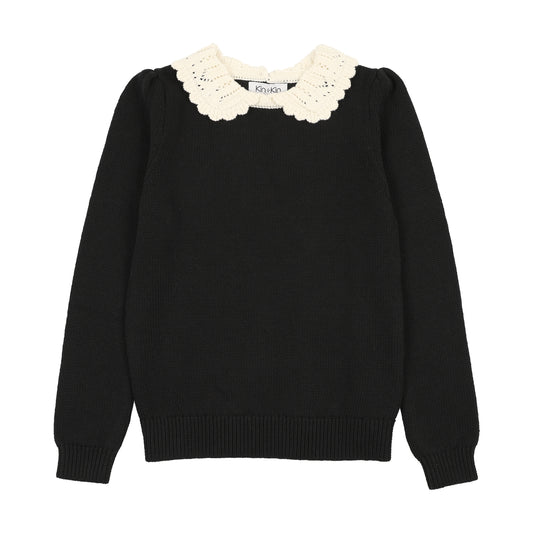 Kin Kin Peter Pan Collar Knit Sweater ( Sz 6 YR-22 YR)
