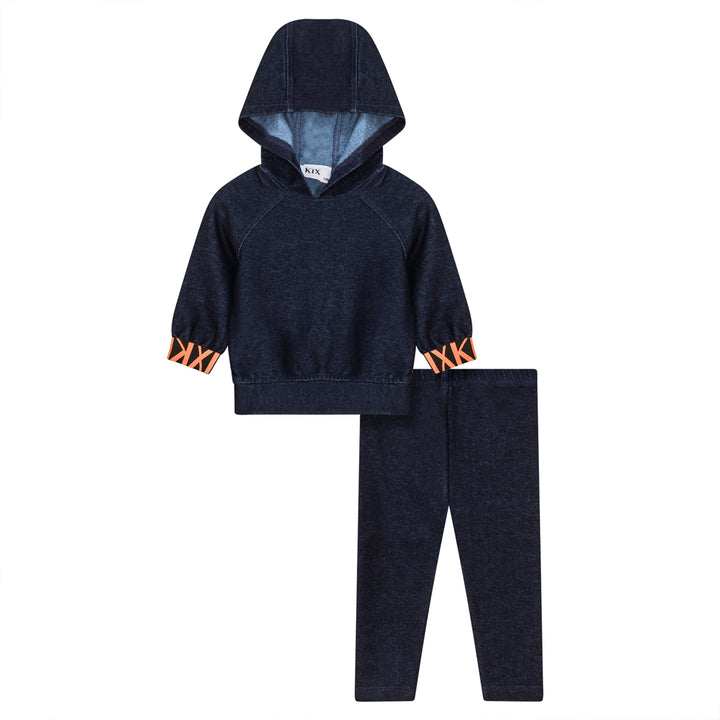 Kix denim cuff set (SZ 12m-4yr)