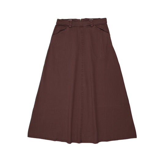 Kin Kin Plum Denim Skirt ( Sz 10-20)