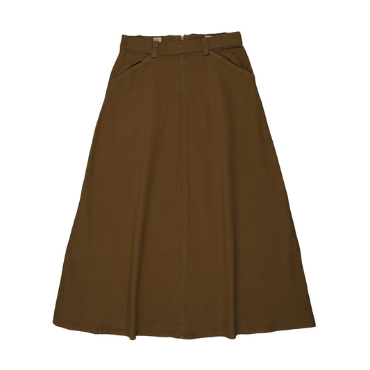 Kin Kin Green Bronze Denim Skirt ( Sz 10-20)