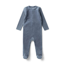 Load image into Gallery viewer, Kai &amp; Kelly velour footie (SZ 3-9m)
