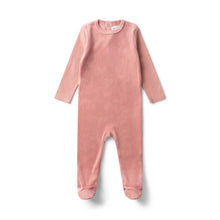 Load image into Gallery viewer, Kai &amp; Kelly velour footie (SZ 3-9m)
