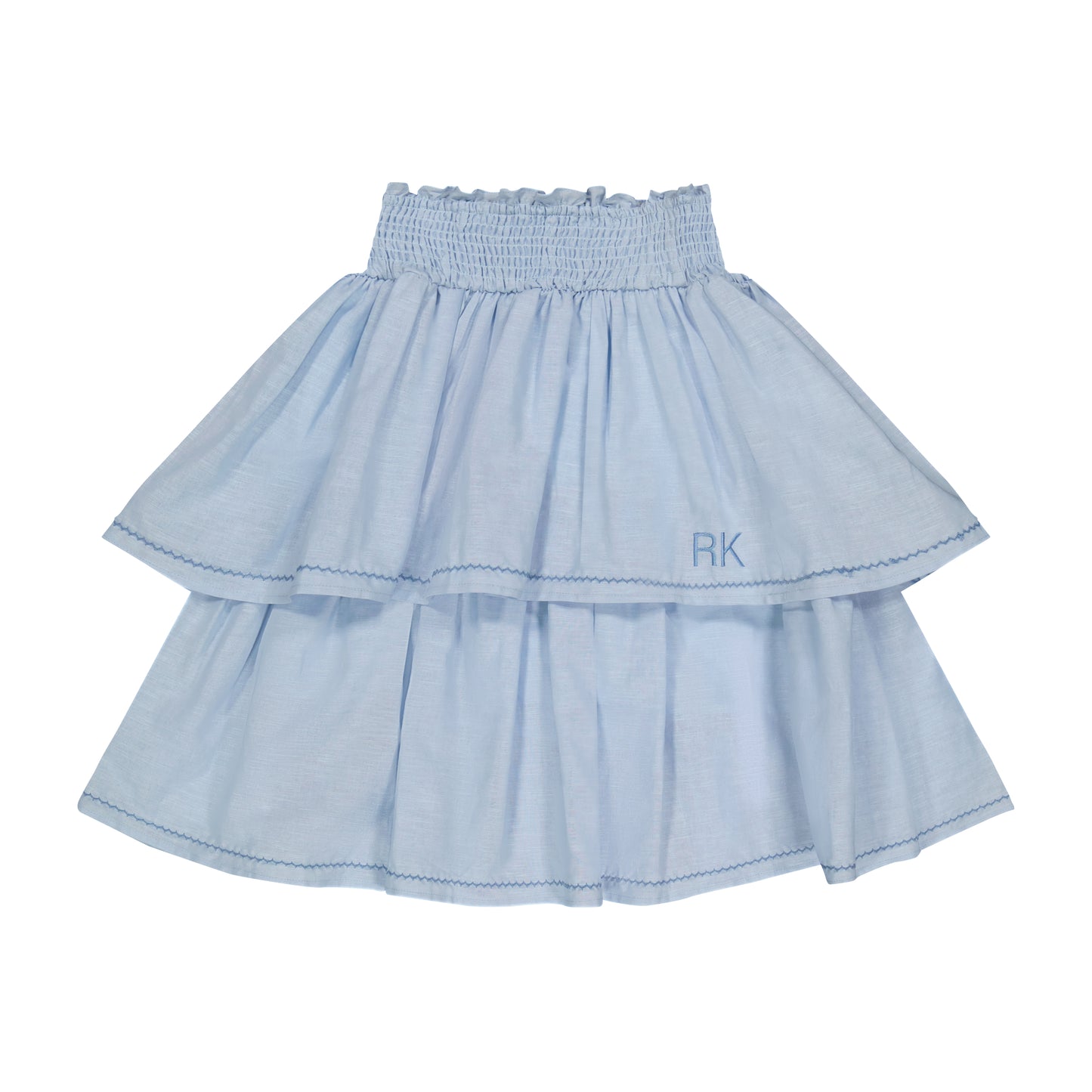 Retro Linen Ric Rac Layered Skirt ( Sz 9-15)