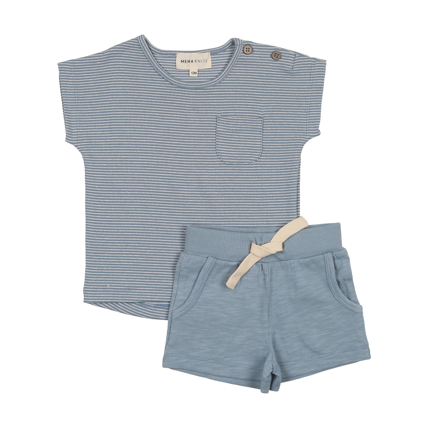 Mema Boys SS Tee + Shorts M320 ( Sz 18M-3)