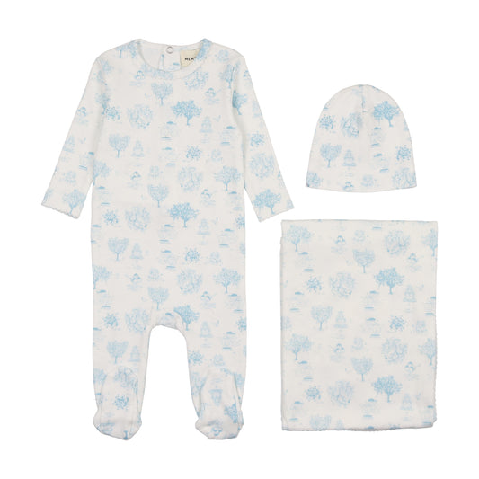 Mema Toile Print 3 Pc Set M337-3 ( Sz 3M-6M)