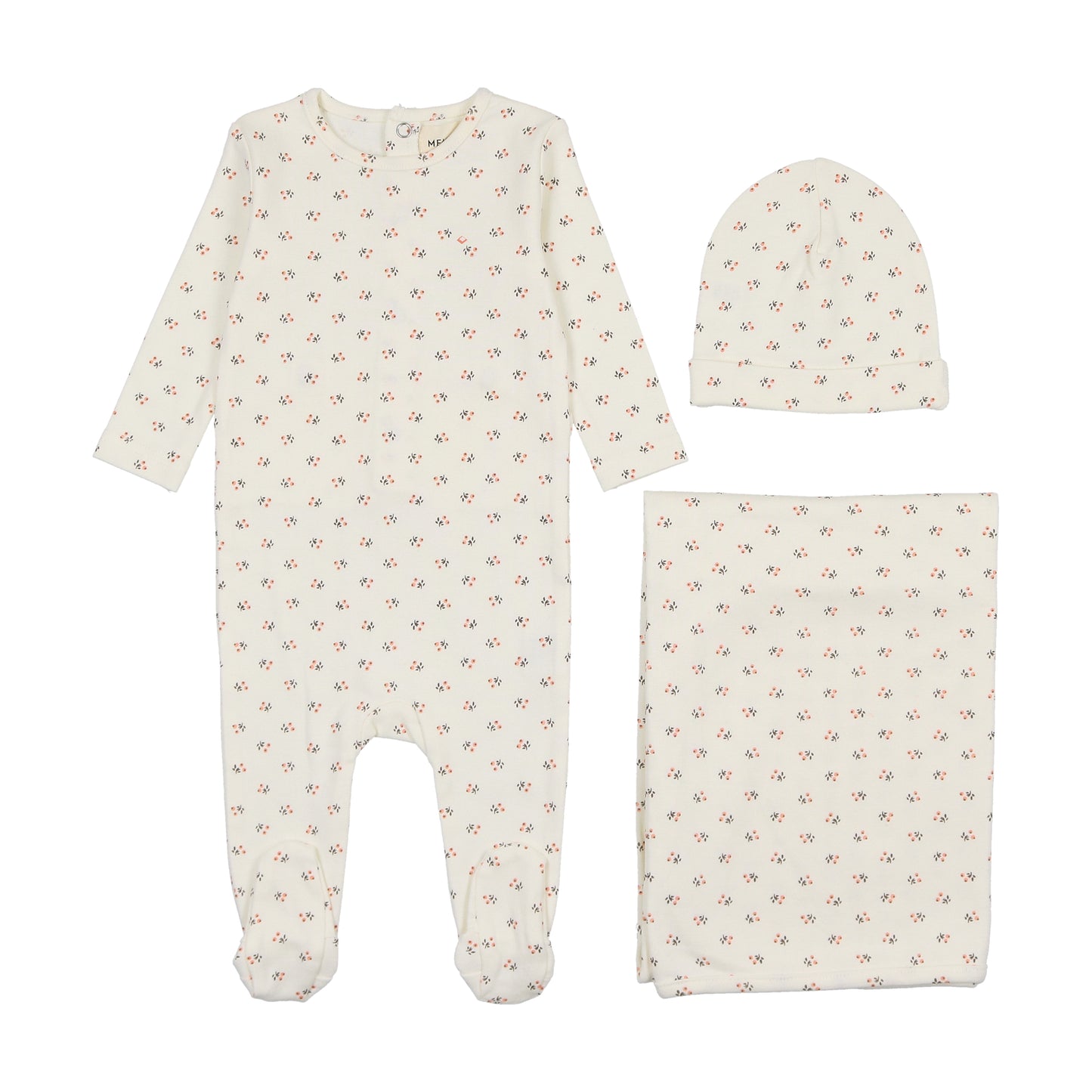 Mema Bud Print 3 Pc Set M339-3 ( Sz 3M-6M)