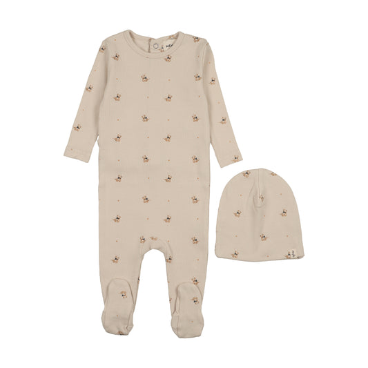 Mema450 teddy bear print (SZ 3-12m)