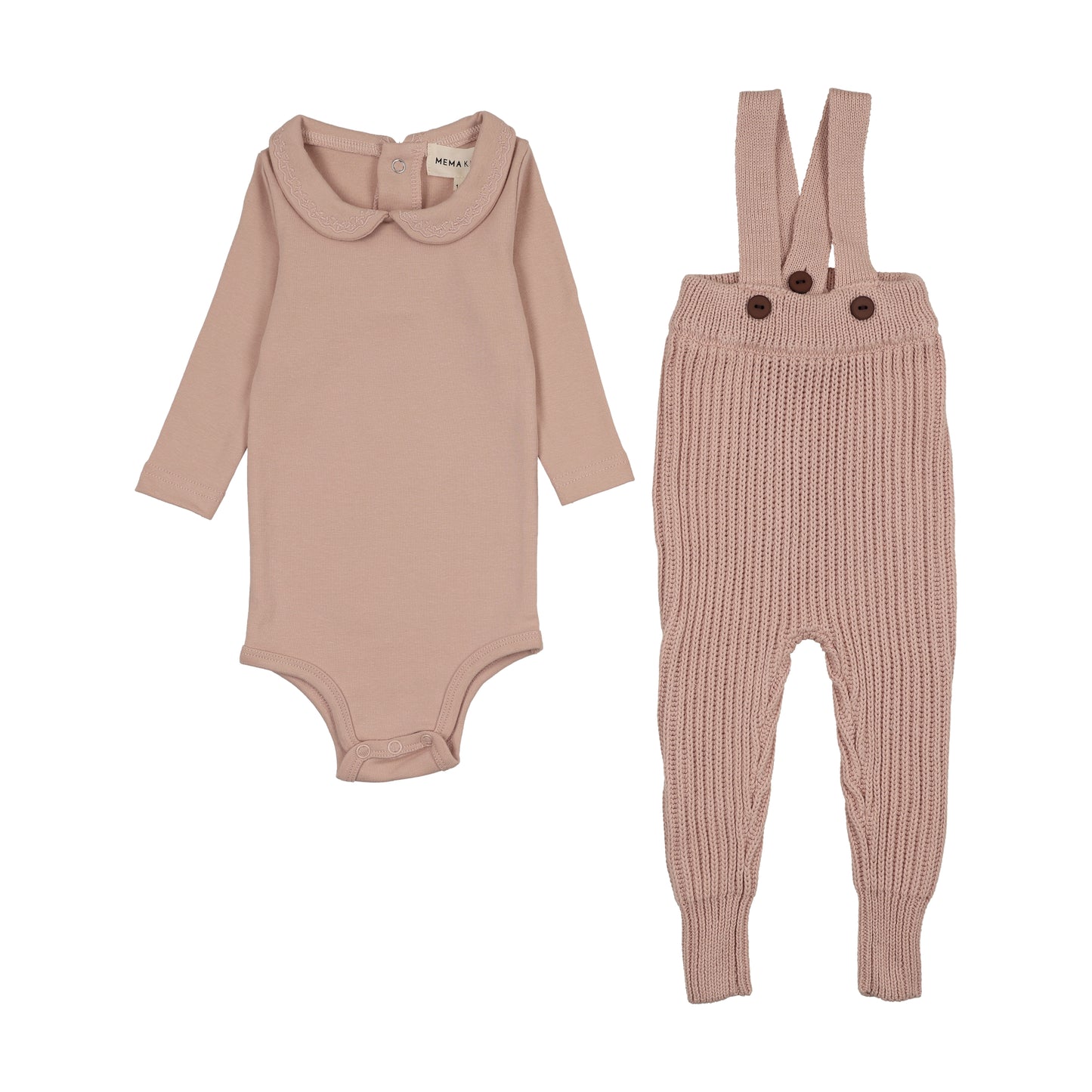 Mema451 knit overall set (SZ 9m-2yr)