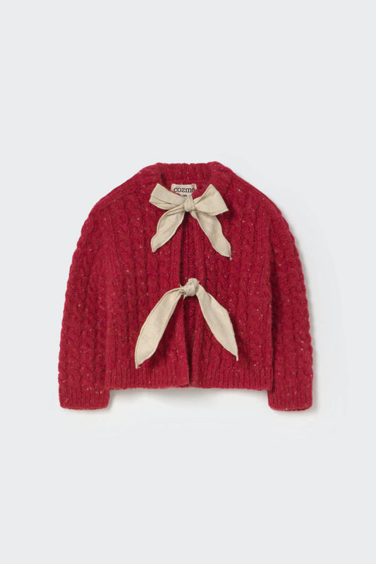 Cozmo red bow cardigan (SZ 2-4)