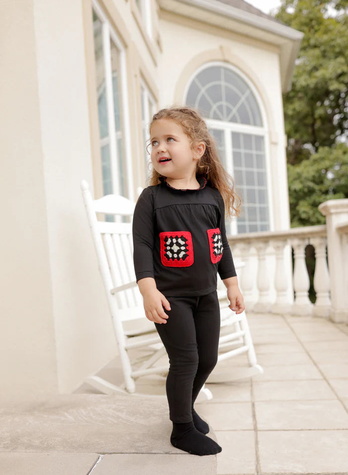 Miss Mini Girls Patch Shabbos Set ( Sz 18M-5)