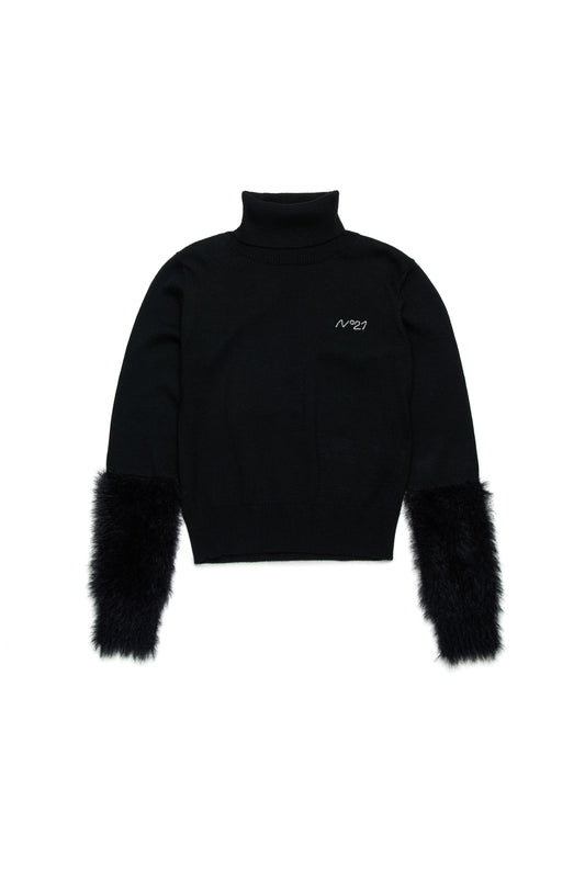 N'21 Maglia black turtle neck (SZ 10-16)