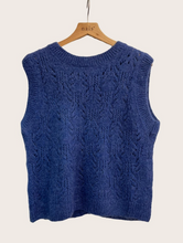 Load image into Gallery viewer, Nais Paris Openwork Sleeveless Sweater ( One Size )
