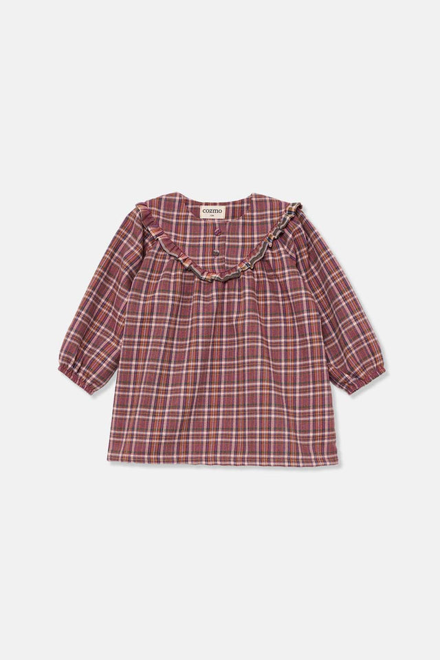 Cozmo double plaid baby dress (SZ 18-36m)