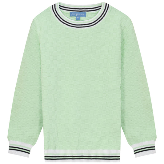 Pompomme lime detail sweater (SZ 3-12)