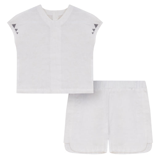 Pompomme boys linen set (SZ 24m-5yr)