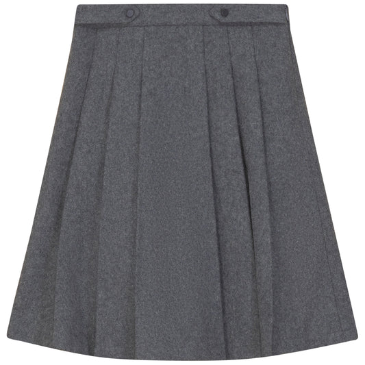 Pompomme Pleated Skirt Grey ( Sz 8-20)