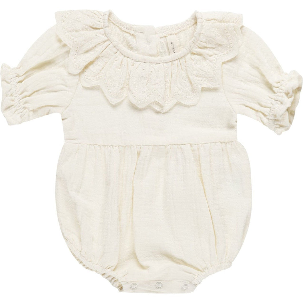 Quincy Mae500 Collared Romper ( Sz 6M-2YR)