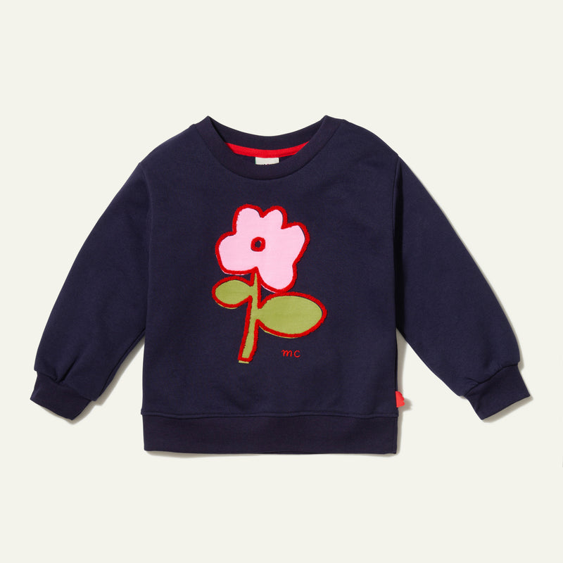 Mon Coeur Flower Sweatshirt ( Sz 2-10)