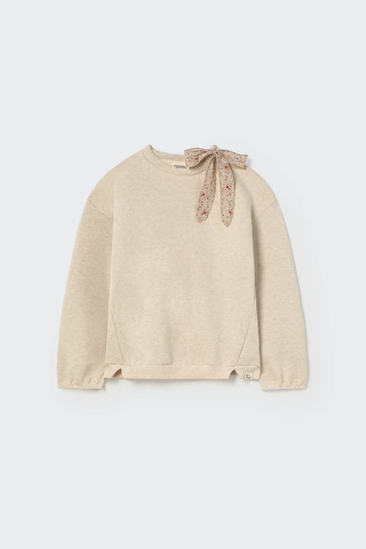 Cozmo Girls Fleece bow Sweatshirt ( Sz 2 - 12 )