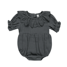 Load image into Gallery viewer, Quincy Mae500 Collared Romper ( Sz 6M-2YR)
