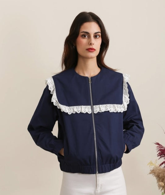 Daphnea navy sailor jacket (SZ S-L)