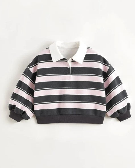 MJ250151 striped polo (SZ 8-14)