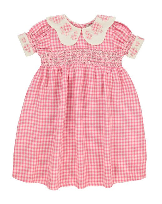 Bebe Organic Bella Garden Gingham Dress ( Sz 3-12)