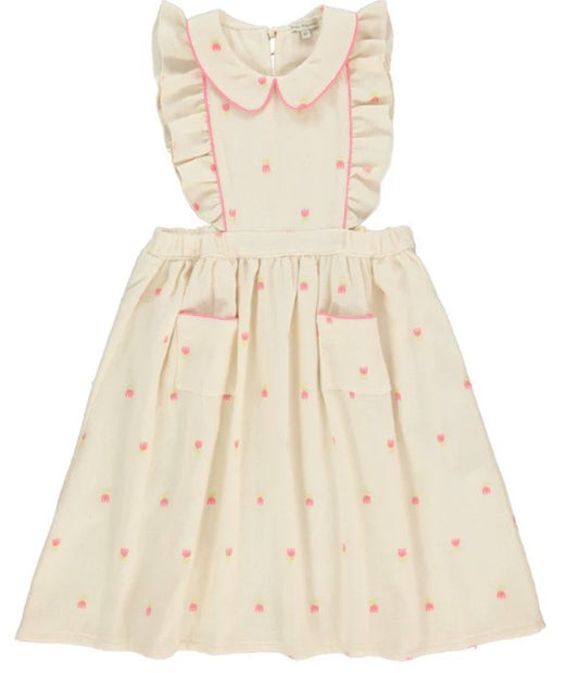 Bebe Organic Delilah Apron Dress ( Sz 3-8)