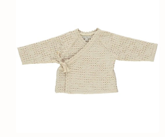 Bebe Organic Waffle Jacket ( Sz 6M-12M)