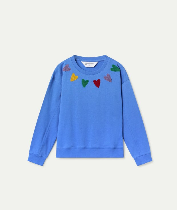 Fantastica blue detailed sweat (SZ 4-12)