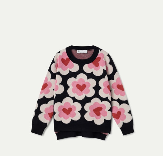 Fantastica sweet heart sweater (SZ 6-12yr)