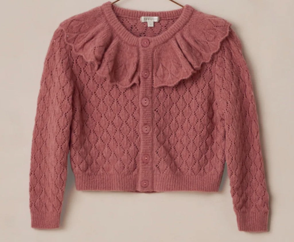 Noralee Ruffe Cardigan ( Size 12M-12YR)