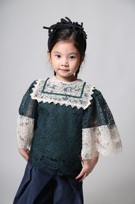 Tia Cibani patchwork blouse (SZ 11-16)