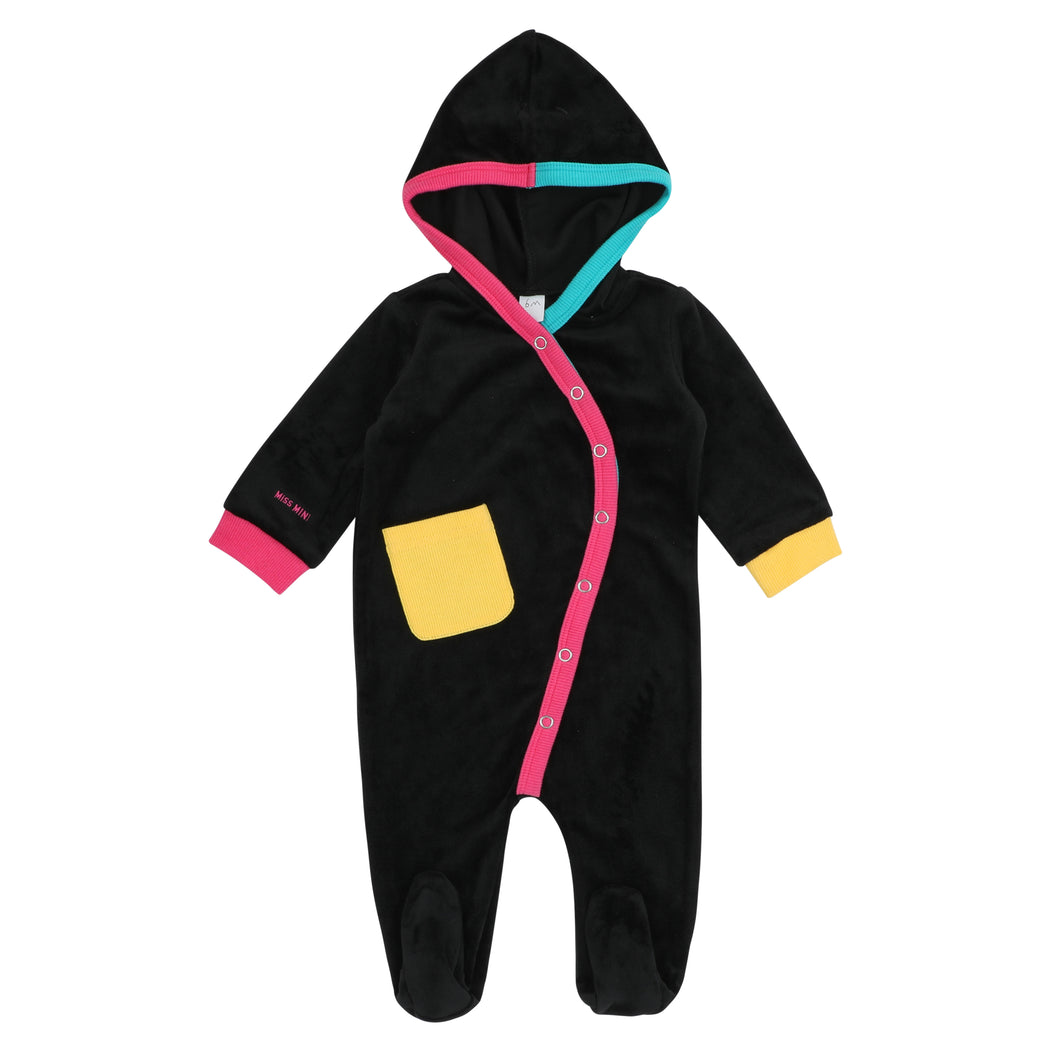 Miss Mini hooded footie (SZ 6-18m)