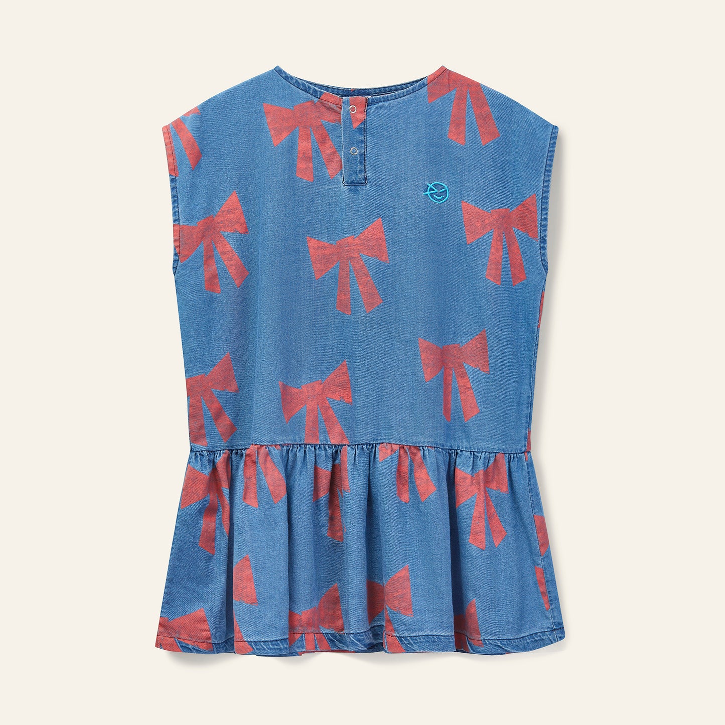 Wynken53 denim bow dress (SZ 2-10)