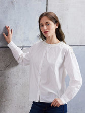 Load image into Gallery viewer, Revuese Cotton Blouse ( Sz S-L)
