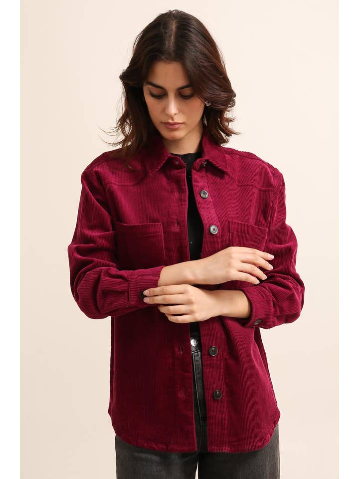 Daphnea velvet overshirt (SZ S-L)