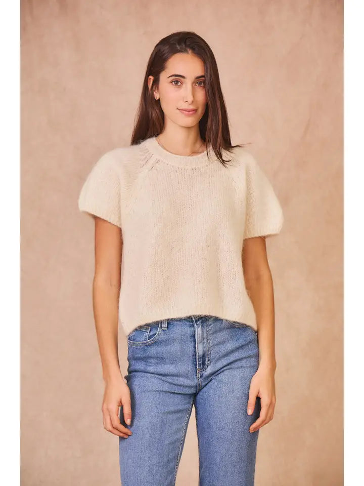 Calie knit ss sweater (O/S)