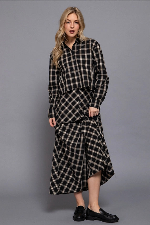 Active USA plaid set (SZ S-L)