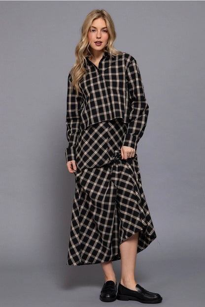 Active USA plaid set (SZ S-L)