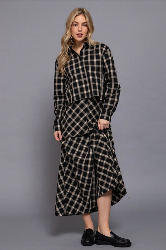 Active USA plaid set (SZ S-L)