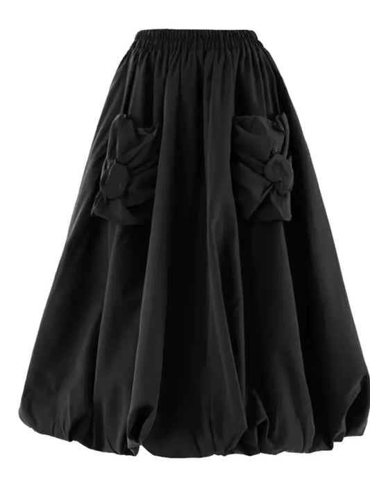 Madonna flower pocket bobble skirt (O/S)