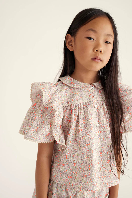 Cozmo bright Floral Blouse ( Sz 6-12)