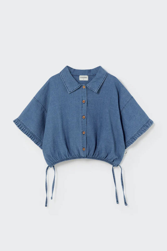 Cozmo Twill Denim Blouse ( Sz 6-12)